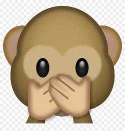 Speak No Evil Monkey Emoji - Free Transparent PNG Clipart Images ...