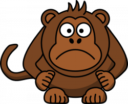Sad Monkey Clip Art at Clker.com - vector clip art online, royalty ...