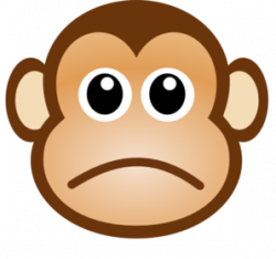 Sad Monkey Clip Art at Clker.com - vector clip art online, royalty ...