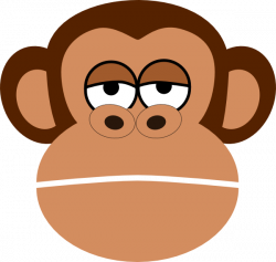 Sad Monkey Face Clipart - Clip Art Library