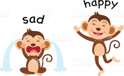 Opposite Words Sad And Happy - 631*1024 - Free Clipart Download ...