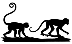 Free Monkey Silhouette, Download Free Clip Art, Free Clip Art on ...