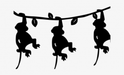 Monkey Clipart Silhouette - Monkey Clip Art Transparent PNG ...