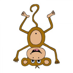 upside down monkey cut outs | Raegan August | Photo sculpture, Clip ...