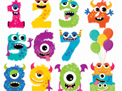 Alpha Monster Numbers 1 by Linda Murray on Dribbble