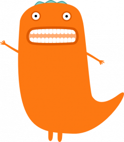 Orange monster clipart free images - ClipartPost