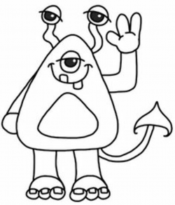 Monster clipart outline, Monster outline Transparent FREE ...