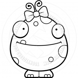 Free Cute Monster Clipart Black And White, Download Free ...