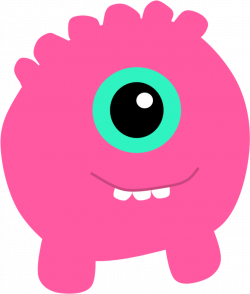 Banner Download Aliens Clipart Pink - One Eyed Monster ...