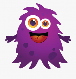 Kids Happy Halloween Clipart - Purple Monster Clipart ...