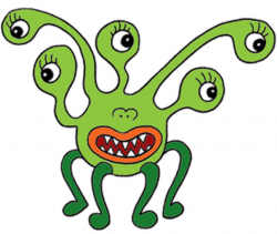 Monster clipart 7 - ClipartAndScrap
