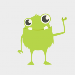 CUTE MONSTER VECTOR CLIP ART - Free vector image in AI and ...