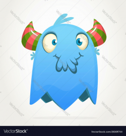 Funny cartoon monster clipart