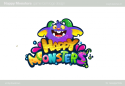 ArtStation - Cartoon monster logo design. , drawkman drawkman