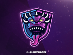 Purple Monster Logo by Horacio Velozo on Dribbble