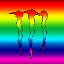 Rainbow monster energy Logos