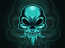 Skull Monster Mucus Logo by AndyPP on Dribbble