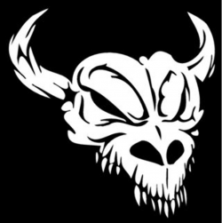Monster Skull Decal Sticker
