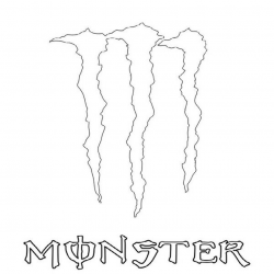 Free Monster Logo Black And White, Download Free Clip Art ...