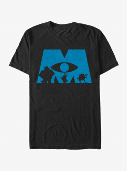 Disney Monsters, Inc. Logo Silhouette T-Shirt