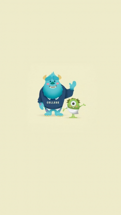 iPhone 5 Wallpaper // Cartoon // Monster University | Disney ...