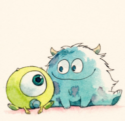 monster inc, draw, cute | via Tumblr - image #882736 by ...