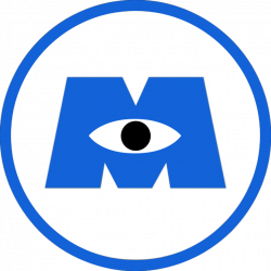 monstersinc logo m eye freetoedit...