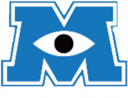 MonstersInc Logo Disney MonstersUniversity Cute Eye Blu...