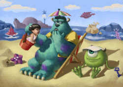 ArtStation - Monsters inc fanart, Estéfany Rocha