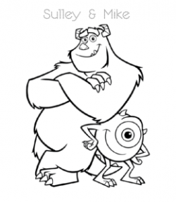 Monsters Inc Coloring Pages | Playing Learning