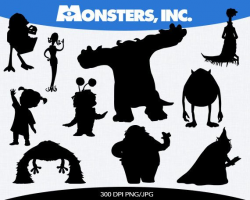 Monsters Inc Instant Download silhouette by ...