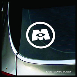 Monster\'s Inc logo, Monster\'s Inc-inspired Fan Art SMALL Vinyl Car/Laptop  Decal | Disney Pixar Sully Mike Wazowski Scare Floor | Cars Trucks Laptops  ...