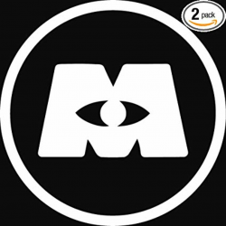 Amazon.com: ANGDEST Monster (White) (Set of 2) Premium ...