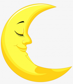 Cute Yellow Moon Png Clipart Picture - Animated Picture Of A Moon ...