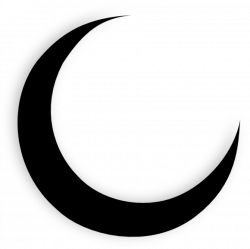 Crescent Moon Black Clip Art at Clker.com - vector clip art online ...