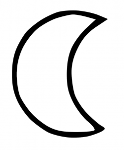 Moon Clipart Black And White Free