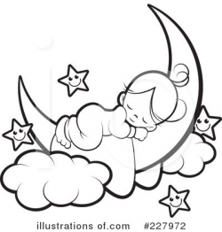 Sleeping Baby Clipart Black And White