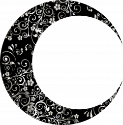 Moon clipart black and white, Moon black and white ...