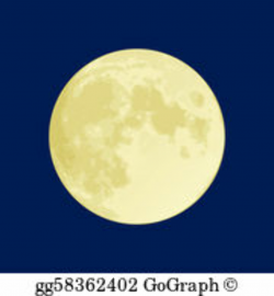 Full Moon Clip Art - Royalty Free - GoGraph