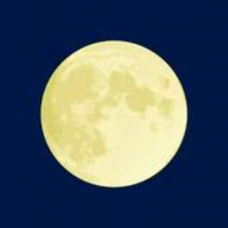 A Full Moon Clip Art - Royalty Free - GoGraph