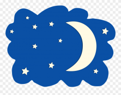 Nature Clipart Star - Night Moon Clip Art - Png Download (#282612 ...