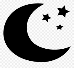 Sun And Moon Clipart - Moon And Stars Silhouette - Png Download ...