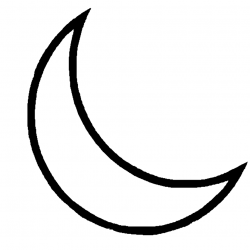 Simple crescent moon clipart - Clip Art Library