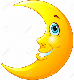 Smiling Moon Clipart