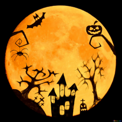 Download free picture Halloween moon clipart on CC-BY License ~ Free ...