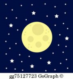 Moon Stars Clip Art - Royalty Free - GoGraph