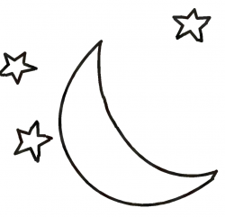 Black and white moon clipart 1 » Clipart Station