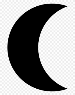 Moon Phase Black Crescent Shape Comments - Black Moon ...