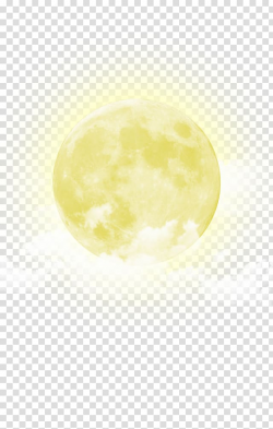 Sun illustration, Moon Yellow Sky , moon transparent ...