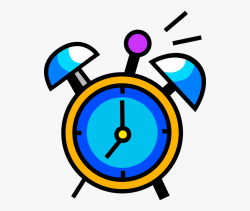 Vector Illustration Of Alarm Clock Ringing Its Morning ...